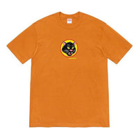 Supreme SS20 Week 1 Black Cat Tee Short Sleeve Unisex Orange SUP-SS20-311