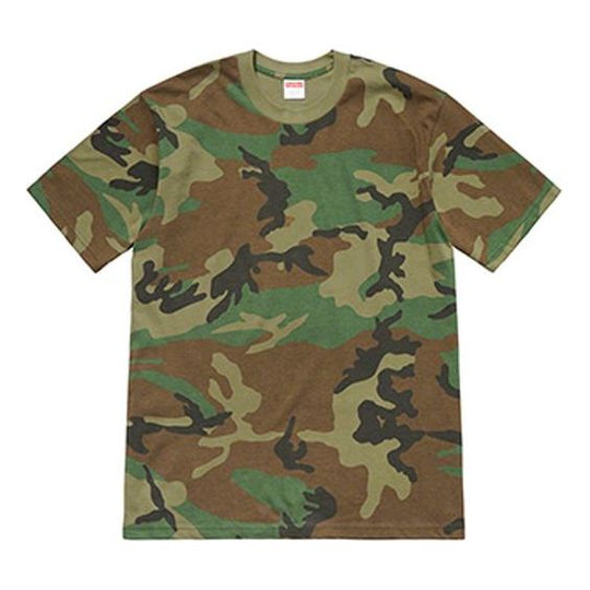 Supreme SS19 Headline Tee WoodlandCamo Logo Tee SUP-SS19-764