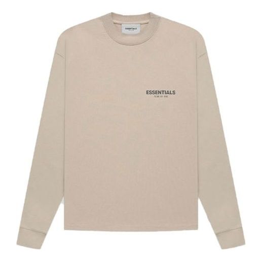 Fear of God Essentials FW21 Long Sleeve T-shirt Tan FOG-FW21-185