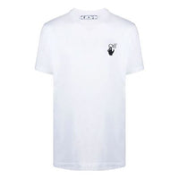 Off-White SS21 Arrow Short Sleeve Loose Fit White OMAA027S21JER0050110