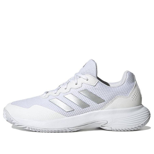 (WMNS) adidas GameCourt 2.0 'White Silver Metallic' HQ8476