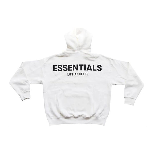 Fear of God Essentials Los angeles Hoodie 'White' FOG-FW19-123