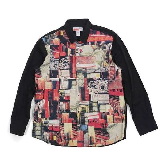 Supreme FW18 X Comme des Garcons Shirt Patchwork Button Up Shirt 'Multicolor' SUP-FW18-408