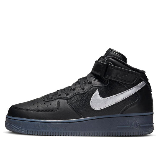 Nike Air Force 1 Mid Premium 'Black Metallic Silver' DX3061-001