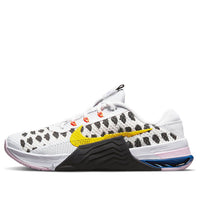 (WMNS) Nike Metcon 7 'Polka White Yellow Strike 'White Black' DJ4312-074