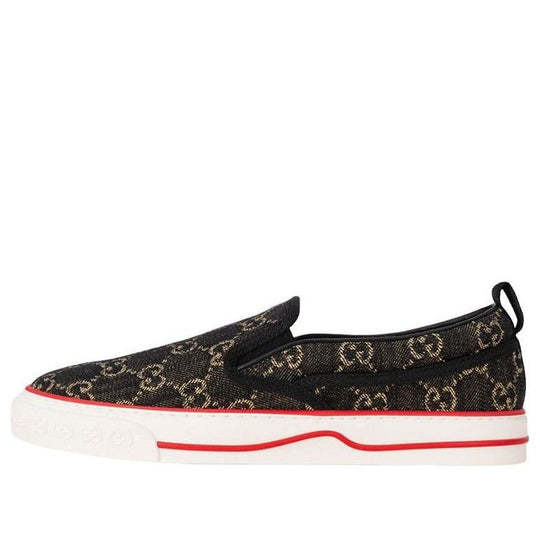 Gucci Tennis 1977 Slip-On GG 'Black' 643489-UN360-1294