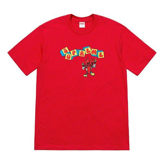 Supreme SS19 Dynamite Tee Printing Short Sleeve Unisex Red SUP-SS19-10496