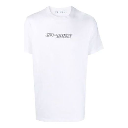 Off-White SS21 Printing Short Sleeve White OMAA027R21JER0110131