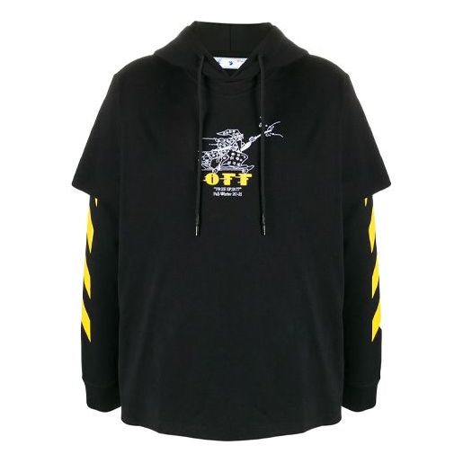 Off-White Free Wizard Pattern Printing Black OMBB051F20FLE0041018