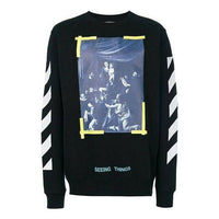 Off-White SS21 Yellow Zebra Pullover Black OMBA003F170030161001