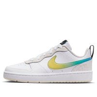 (GS) Nike Court Borough Low 2 'White Yellow Gradient' FJ7692-191