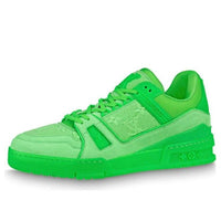 LOUIS VUITTON x Virgin Abloh Trainer Sneakers 'Neon Green with Monogram Fabric' 1A8KD8