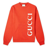 Gucci Large Logo Pure Cotton Round Neck Brick Red 599345-XJB1C-6068