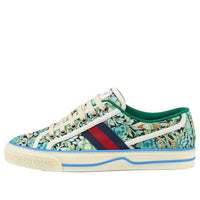 (WMNS) Liberty of London x Gucci Tennis 1977 'Floral - Light Blue Green' 606110-2H930-4862