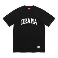 Supreme FW19 Week 5 Drama S/S Top Alphabet Short Sleeve Unisex Black SUP-FW19-561