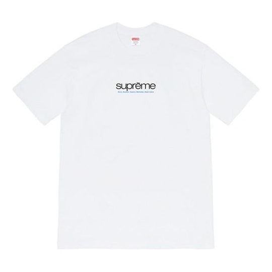 Supreme Week 1 Five Boroughs Tee LogoT SUP-SS21-406-WHI