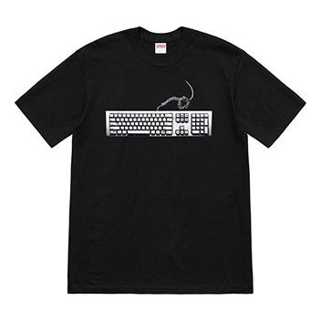 Supreme SS19 Keyboard Tee Black Pattern Short Sleeve Unisex SUP-SS19-730