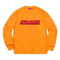 Supreme FW19 Week 3 Breed Crewneck Chest Logo Round Neck Unisex Orange SUP-FW19-364