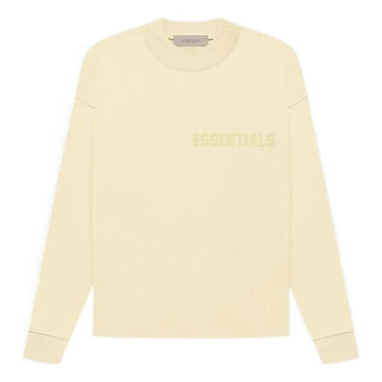 Fear of God Essentials FW22 Long Sleeve Tee Canary FOG-FW22-551