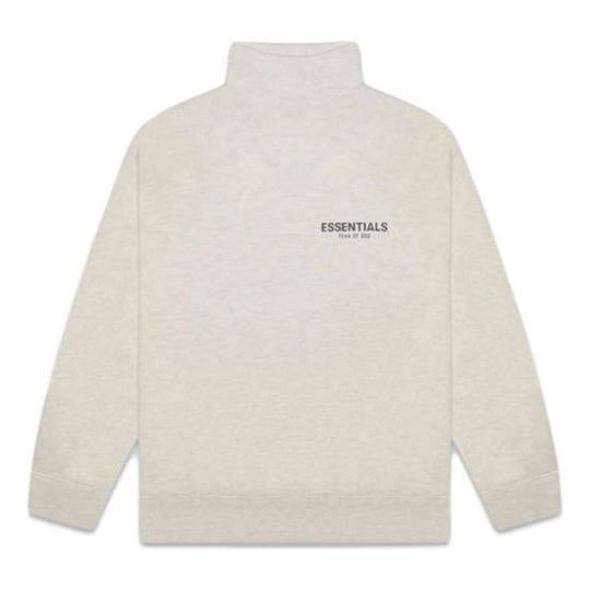 Fear of God Essentials SS20 Mock Neck Sweatshirt Oatmeal FOG-SS20-274