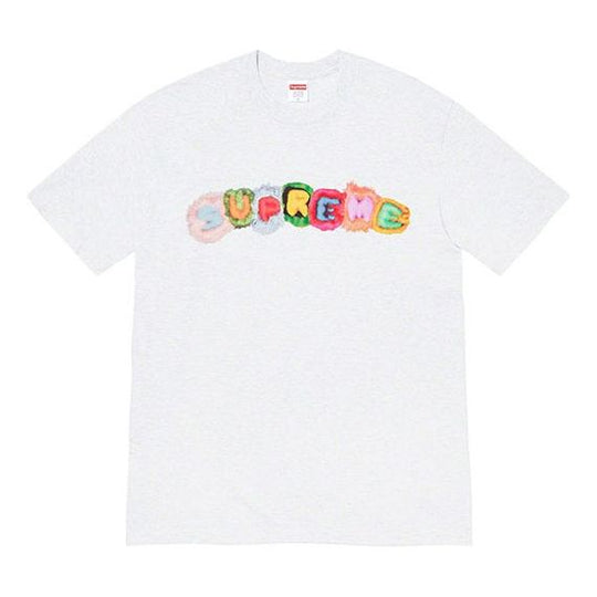 Supreme Week 7 Pillows Tee Logo Short Sleeve Unisex Gray SUP-FW19-718