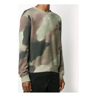 Off-White FW20 Arrows Logo Printing Pullover Men Camo/Green OMBA025E20FLE0086001