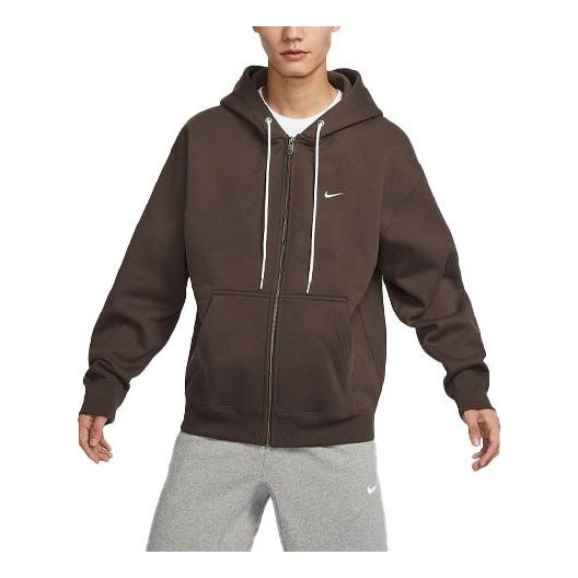 Nike Solo Swoosh Hoodie 'Brown' DR0404-237