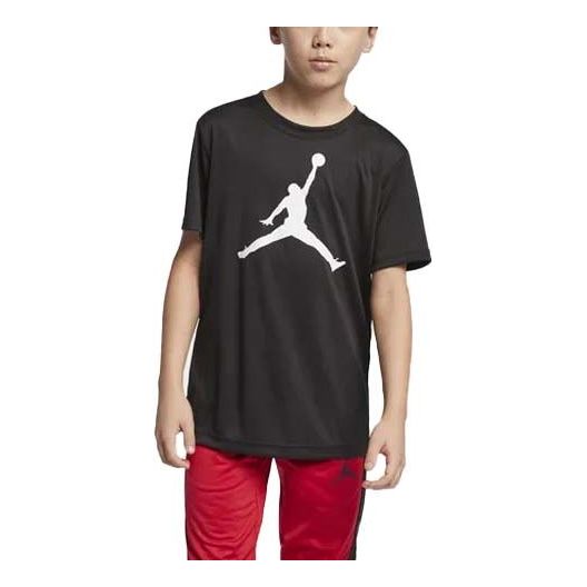 Jordan logo Boy's Dri-FIT T-shirt 'Black' HA2543-023