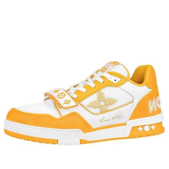 LOUIS VUITTON LV Trainer 'White Yellow Velcro' 1A9ZD6