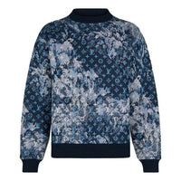 LOUIS VUITTON LV Monogram Tapestry Sweatshirt For Men Blue 1A8H2X