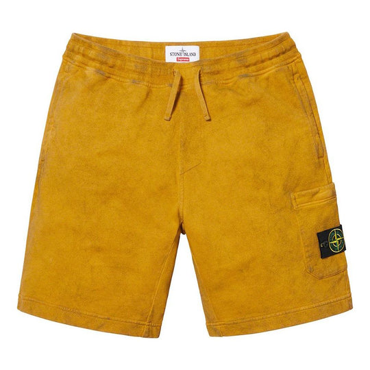 Supreme SS19 x Stone Island Sweatshort Crossover Cargo Shorts Unisex Y SneakerSouqq