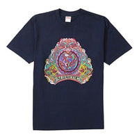 Supreme SS19 Knot Tee Navy Printing Short Sleeve Unisex Navy Blue SUP-SS19-252