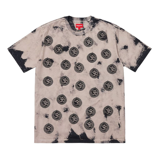 Supreme FW18 Om Tee Black Printing Short Sleeve Unisex Gray 'Grey Black' SUP-FW18-233