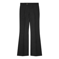 (WMNS) Gucci Wool Silk Cropped Flare Pant 'Black' 632964-ZAD88-1000