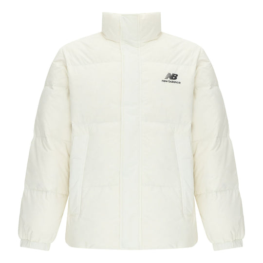 New Balance Logo Sports Down Jackets 'White' AMJ24359-CIC