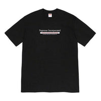 Supreme FW19 Week 7 Inc. Tee Chest Alphabet Short Sleeve Unisex Black SUP-FW19-750