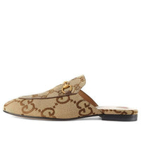 (WMNS) Gucci Jumbo GG Princetown Slipper 'Camel Ebony' 475094-UKO60-2588