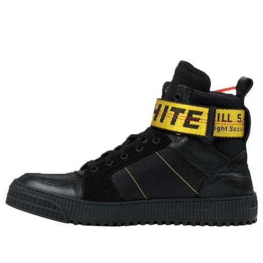 Off White Industrial Belt High Black Yellow OMIA102R198000011010 SneakerSouqq