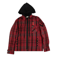 Off-White Layered Flannel Shirt 'Red' OMGA061E19E230022010