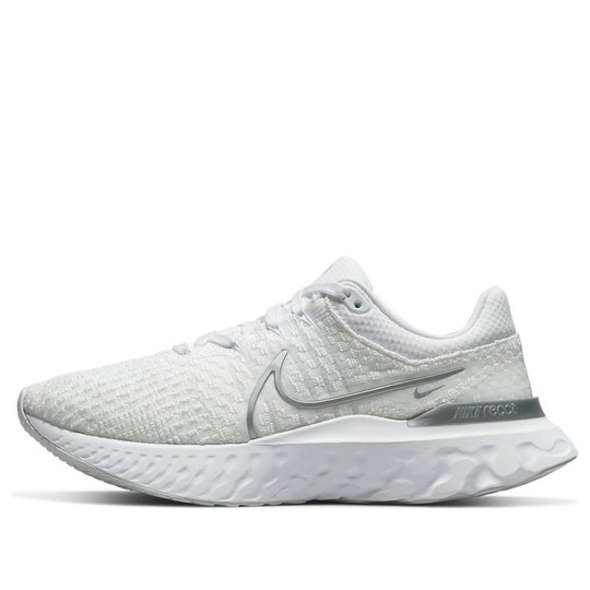 (WMNS) Nike React Infinity Run Flyknit 3 'White Metallic Silver' DD3024-101