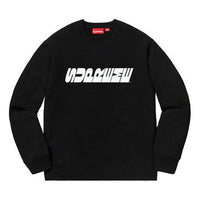 Supreme FW19 Week 3 Breed Crewneck Chest logo Round Neck Unisex Black SUP-FW19-368