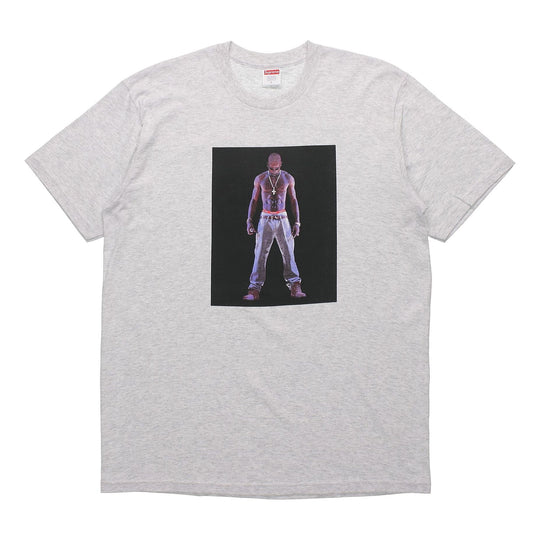 Supreme SS20 Week 1 Tupac Hologram Tee Virtual Characters Short Sleeve Unisex Gray SUP-SS20-271