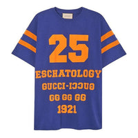 GUCCI Gucci Logo Football Tee 'Blue' 655459-XJDHG-4323