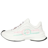 (WMNS) Gucci Run Sneaker 'White Pink Turquoise' 734904-UHH20-9014