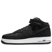 Nike Stussy x Air Force 1 Mid 'Black Snakeskin' DJ7840-001