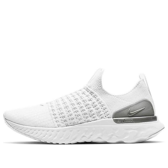 (WMNS) Nike React Phantom Run Flyknit 2 'True White Silver' CJ0280-100