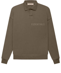 Fear of God Essentials FW22 LS Polo 'Wood' FOG-FW22-673