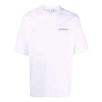 Off-White SS22 Printing Round Neck Pullover Short Sleeve Ordinary Version White OMAA119S22JER0040110