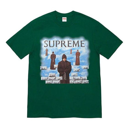 Supreme FW19 Week 1 Levitation Tee Printing Short Sleeve Unisex Dark Green SUP-FW19-070