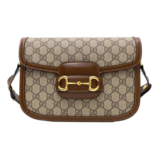 (WMNS) Gucci 1955 Canvas Single-Shoulder Bag Unisex Small Ebony/Brown 602204-92TCG-8563